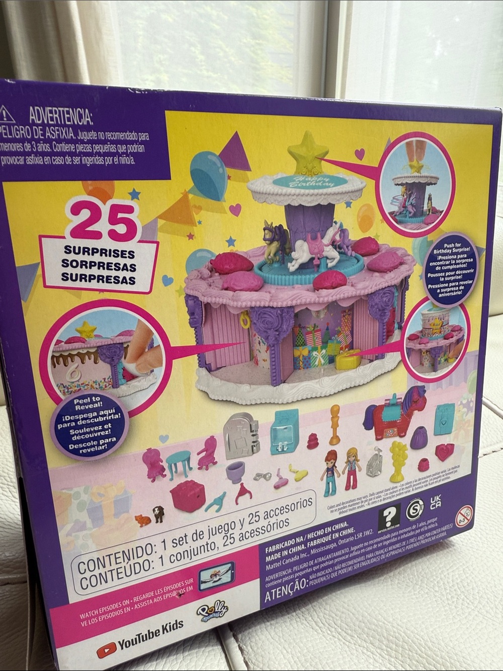 Polly Pocket Birthday Cake Countdown Playset - Picture 6 of 13